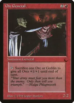 Orc General The Dark NM Red Uncommon MAGIC THE GATHERING MTG CARD ABUGames - Image 1
