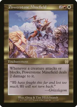 Powerstone Minefield Apocalypse NM White Red Rare MAGIC MTG CARD ABUGames - Image 1