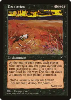 Desolation Visions NM Black Uncommon MAGIC THE GATHERING MTG CARD ABUGames - Image 1
