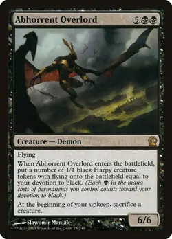 Abhorrent Overlord Theros NM Black Rare MAGIC THE GATHERING MTG CARD ABUGames - Image 1