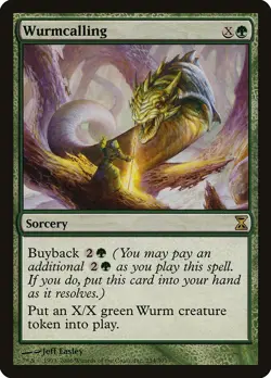 Wurmcalling Time Spiral HEAVILY PLD Green Rare MAGIC THE GATHERING CARD ABUGames - Image 1
