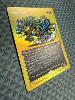 MTG Bloodghast #0536 First-Place Foil Borderless Rare Aetherdrift (DFT) *dinged - Image 2