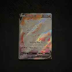 ~Full Art~ Pokemon Reshiram V 172/195 Silver Tempest Ultra Rare Holo 220 HP - Image 1