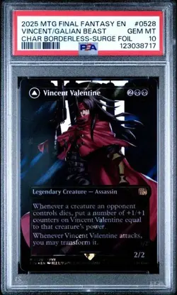 2025 MTG FF SURGE FOIL #0528 GALIAN BEAST/VINCENT VALENTINE PSA 10 - Image 1