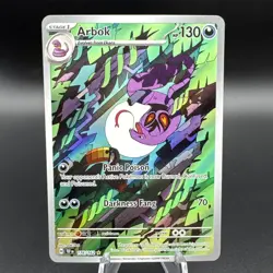 Pokemon TCG Arbok 176/162 Temporal Forces Holo Illustration Rare NM - 6 - Image 1