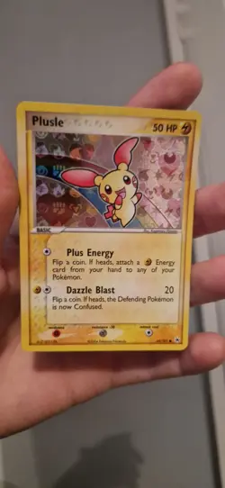 Pokemon Plusle TCG Hidden Legends Card 69/101 Reverse Holo - Image 1