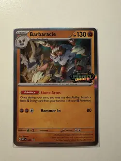 Barbaracle MEP 065 Prerelease Stamped Promo - Pokemon TCG: Perfect Order - LP - Image 1