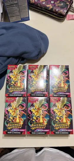 Pokemon TCG Mega Evolution Ascended Heroes Booster Bundle 6 Packs - Image 1