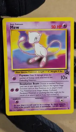 2000 Pokemon Mew PROMO exclusive #8 non-holo Wizards - Image 2
