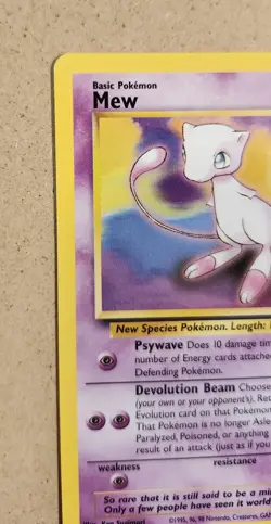 2000 Pokemon Mew PROMO exclusive #8 non-holo Wizards - Image 3