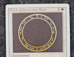 MTG Circle of Protection: Black Card Revised NP MINT (DS3D1K7) - Image 3