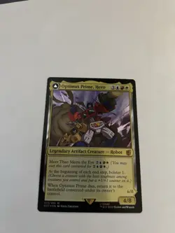 MTG Magic The Gathering Optimus Prime, Hero Foil Transformers Commander - Image 1