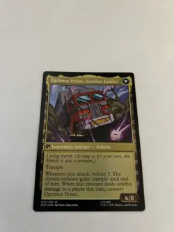 MTG Magic The Gathering Optimus Prime, Hero Foil Transformers Commander - Image 2
