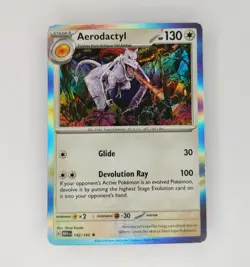 Aerodactyl 142/165 HOLO Rare - Pokemon Scarlet & Violet 151 English - Image 1