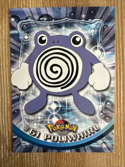 Poliwhirl #61 Topps Series 1 TV Animation Edition Black Label Pokemon TCG NM - Image 1