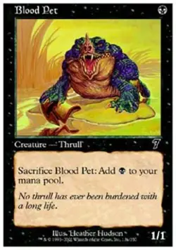 Blood Pet - Light Play MTG 7th Edition - Image 1