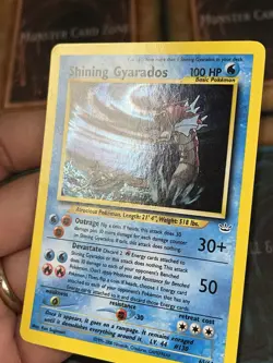 Pokemon Shining Gyarados 65/64 Holo Secret Rare Neo Revelation Mouth SWIRL 🌀 - Image 2