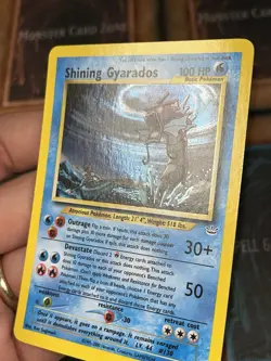 Pokemon Shining Gyarados 65/64 Holo Secret Rare Neo Revelation Mouth SWIRL 🌀 - Image 3