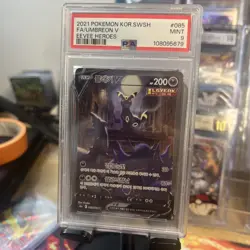 Umbreon V Alt SR 085/069 s6a Eevee Heroes Pokemon Cards Korean Near Mint - Image 1