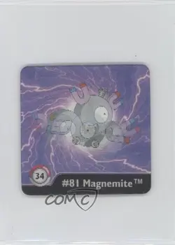 Magnemite Magneton Artbox Pokemon Action Flipz Series 1 #34 1999 - Image 1
