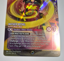 Disney Lorcana Reign of Jafar Enchanted Mother Gothel Knows What's Best Rare - Image 3
