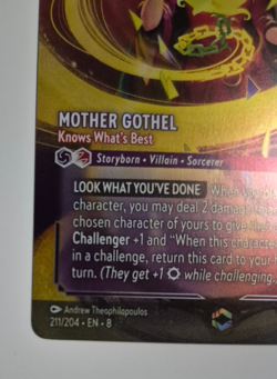 Disney Lorcana Reign of Jafar Enchanted Mother Gothel Knows What's Best Rare - Image 5