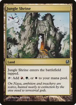 Jungle Shrine Ajani vs. Nicol Bolas NM Land Uncommon MAGIC MTG CARD ABUGames - Image 1