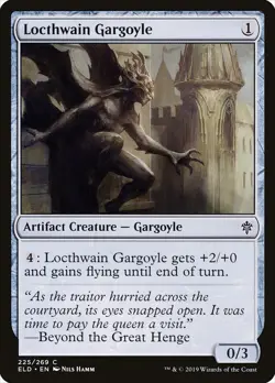 Locthwain Gargoyle FOIL Throne of Eldraine NM Artifact Common MTG CARD ABUGames - Image 1