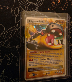 Hippowdon LV.X 2009 Rising Rivals 107/111 Holo SWIRL Pokemon Card - Image 3