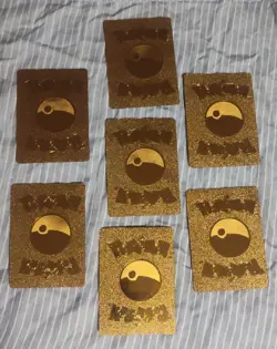 7 Pokemon Gold Foil Fan Art Cards - Image 2