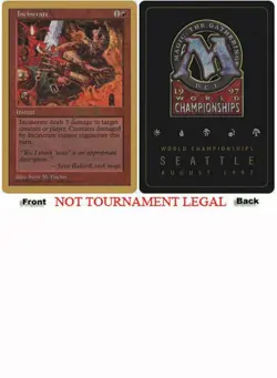 Incinerate (Jakub Slemr - 1997) World Championship NM Red Common CARD ABUGames - Image 1