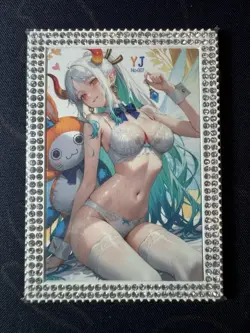 Goddess White Bikini Yamato Premium Metal Card Waifu Doujin One Piece Character - Image 1
