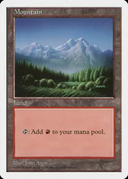 Mountain (B) 5th Edition NM Basic Land MAGIC THE GATHERING MTG CARD ABUGames - Image 1