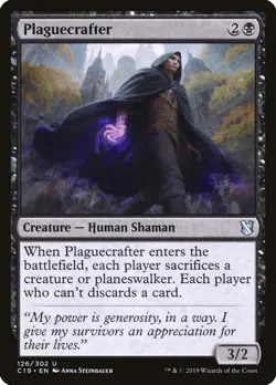 Plaguecrafter Commander 2019 NM Black Uncommon MAGIC THE GATHERING CARD ABUGames - Image 1