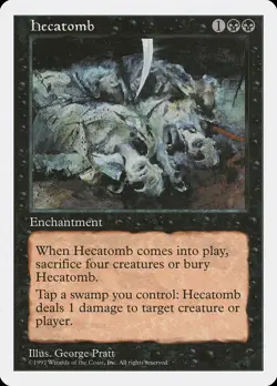 Hecatomb 5th Edition PLD Black Rare MAGIC THE GATHERING MTG CARD ABUGames - Image 1