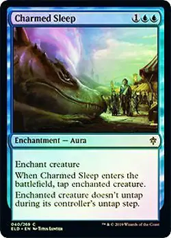 Charmed Sleep FOIL Throne of Eldraine NM Blue Common MAGIC MTG CARD ABUGames - Image 1