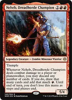 Neheb, Dreadhorde Champion War of the Spark NM Red Rare MAGIC CARD ABUGames - Image 1