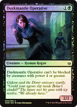 Duskmantle Operative FOIL War of the Spark MINT Black Common MAGIC CARD ABUGames - Image 1