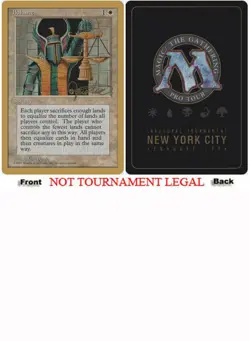 Balance (Mark Justice - 1996) World Championship NM White Rare MTG CARD ABUGames - Image 1