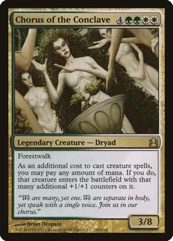 Chorus of the Conclave Commander NM White Green Rare MAGIC MTG CARD ABUGames - Image 1