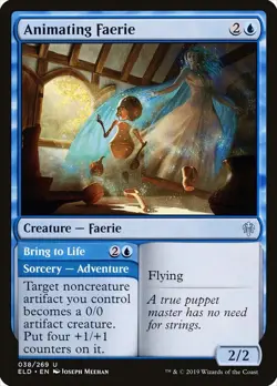 Animating Faerie / Bring to Life FOIL Throne of Eldraine NM CARD ABUGames - Image 1