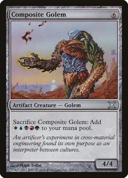 Composite Golem 10th Edition PLD Artifact Uncommon MAGIC MTG CARD ABUGames - Image 1