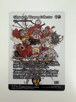 Gilgamesh Weapon Collector Borderless Showcase MTG Magic Card DMG Damaged FCA - Image 1