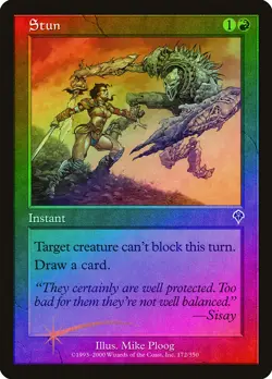 Stun FOIL Invasion PLD Red Common MAGIC THE GATHERING MTG CARD ABUGames - Image 1