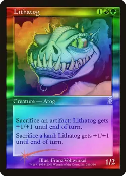 Lithatog FOIL Odyssey PLD Red Green Uncommon MAGIC GATHERING CARD ABUGames - Image 1