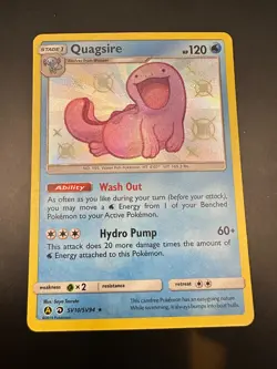Quagsire SV10/SV94 - Hidden Fates Baby Shiny Vault Holo Pokemon TCG English Card - Image 1