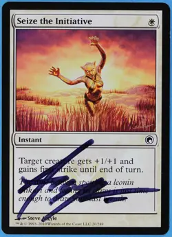 Seize the Initiative Scars of Mirrodin NM Artist Signed CARD (s1337) ABUGames - Image 1
