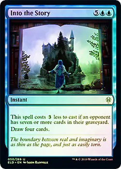 Into the Story FOIL Throne of Eldraine NM Blue Uncommon MAGIC MTG CARD ABUGames - Image 1