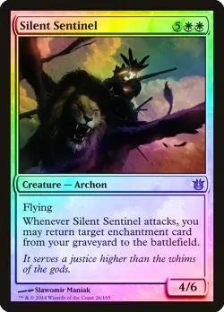 Silent Sentinel FOIL Born of the Gods PLD White Rare MAGIC MTG CARD ABUGames - Image 1