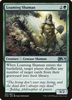 Loaming Shaman FOIL Core Set 2020 / M20 NM Green Uncommon MAGIC CARD ABUGames - Image 1